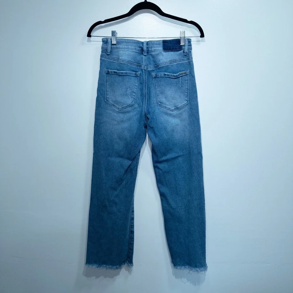 Insane Gene Blue Super‎ Relaxed Mid Rise Crop Boot Cut Jeans Size 27